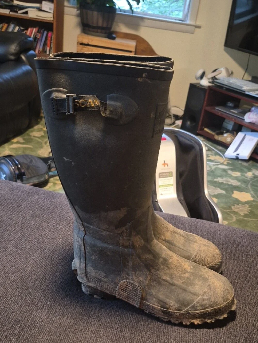 Itasca Black Men's Rain & Snow Rubber Boots